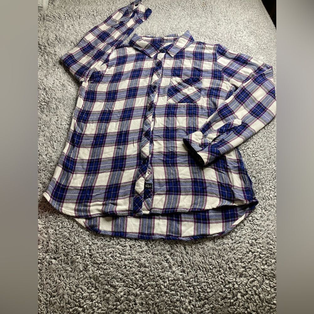 Rails M Plaid Flannel Button Down Shirt - image 1
